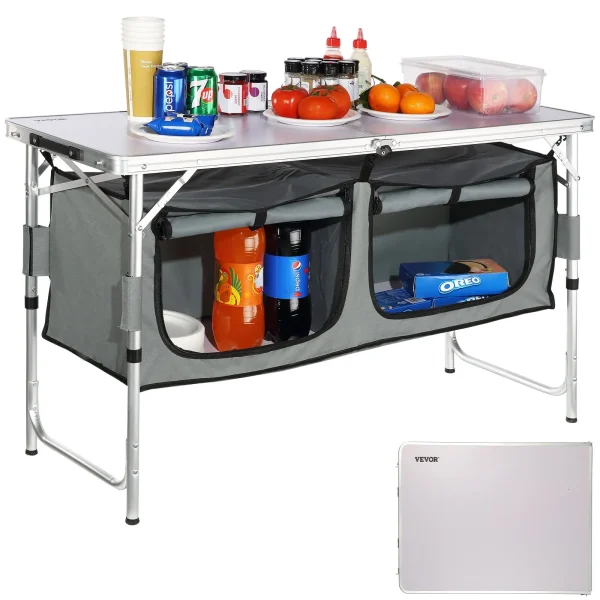 Quick set-up Folding Camping Table,Camping Kitchen Table