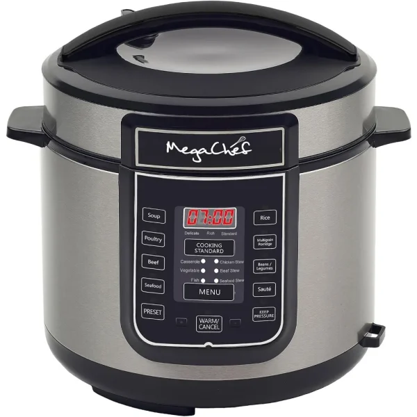 Digital Pressure Cooker, Silver, 6 quart, Multifunctional cookware