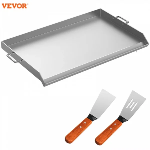 VEVOR Stainless Steel Griddle Universal Flat Top Rectangular Plate