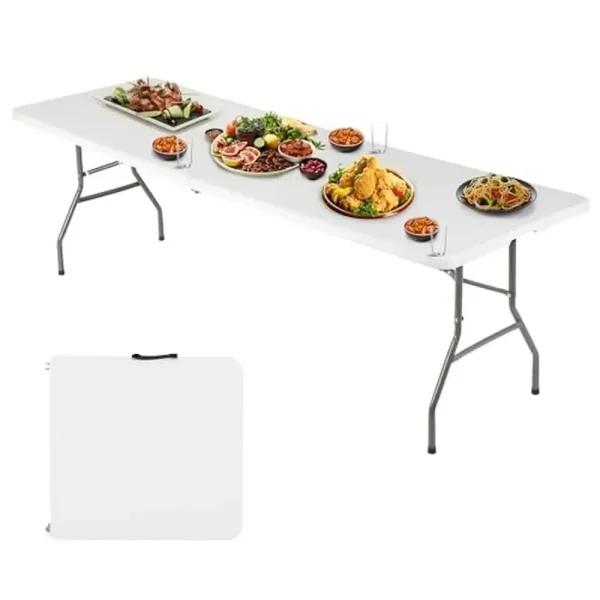 6FT Folding Plastic Dining Picnic Table